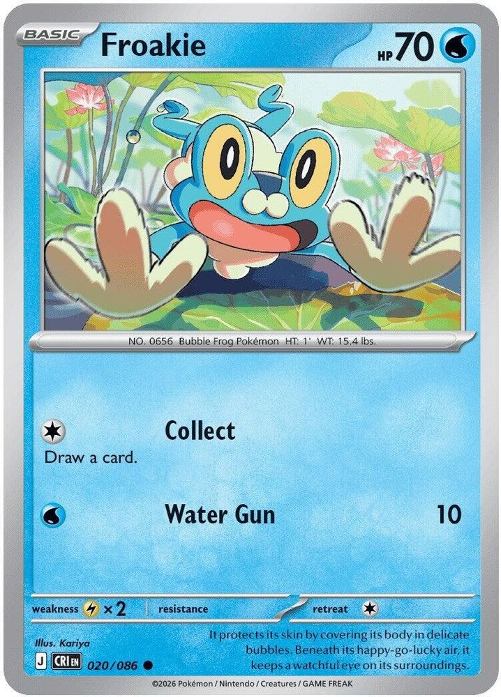 ME04: Chaos Rising (CRI) - Froakie - 020/086 (#020/086, Common) ()