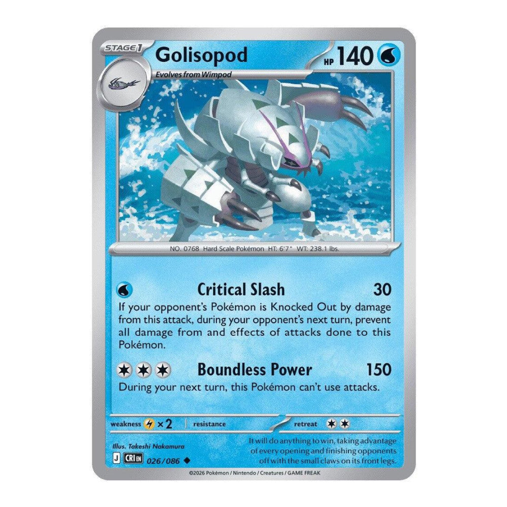 ME04: Chaos Rising (CRI) - Golisopod (#026/086) (Near Mint)