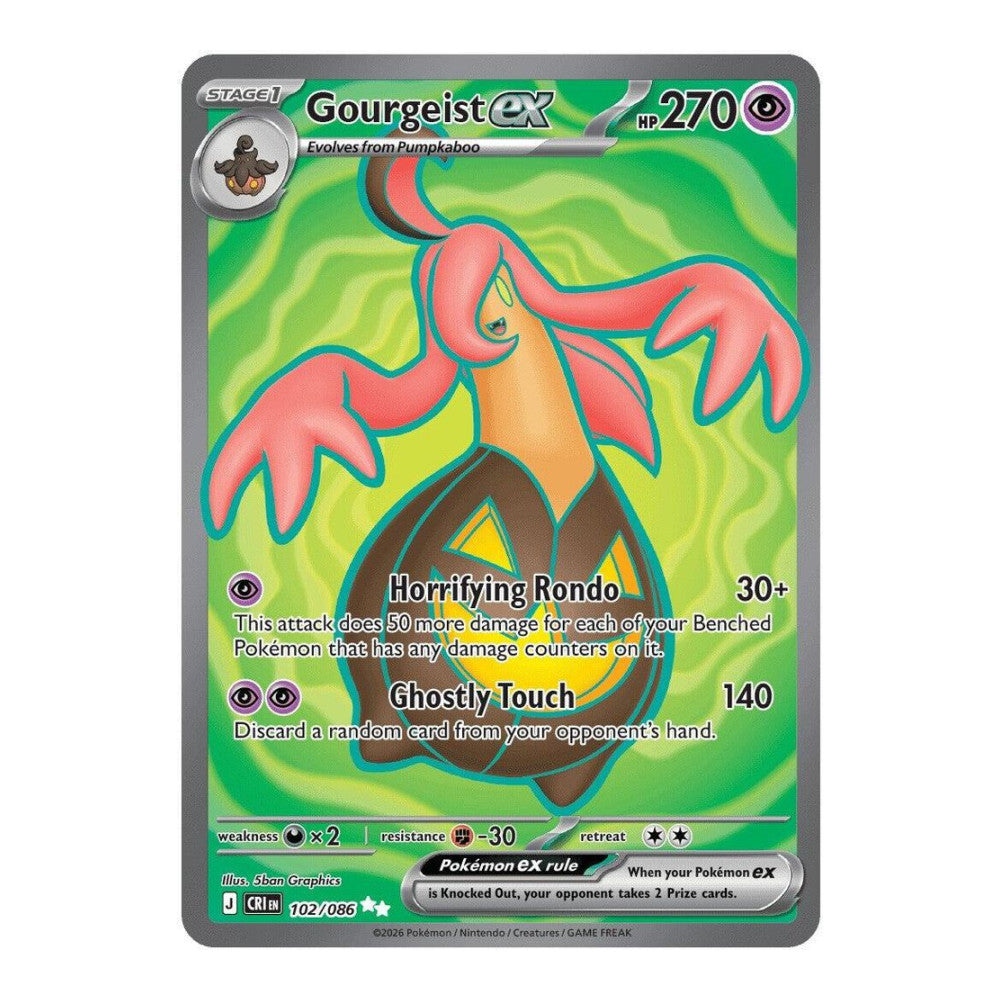 ME04: Chaos Rising (CRI) - Gourgeist ex 102 086 (#102/086) (Near Mint)