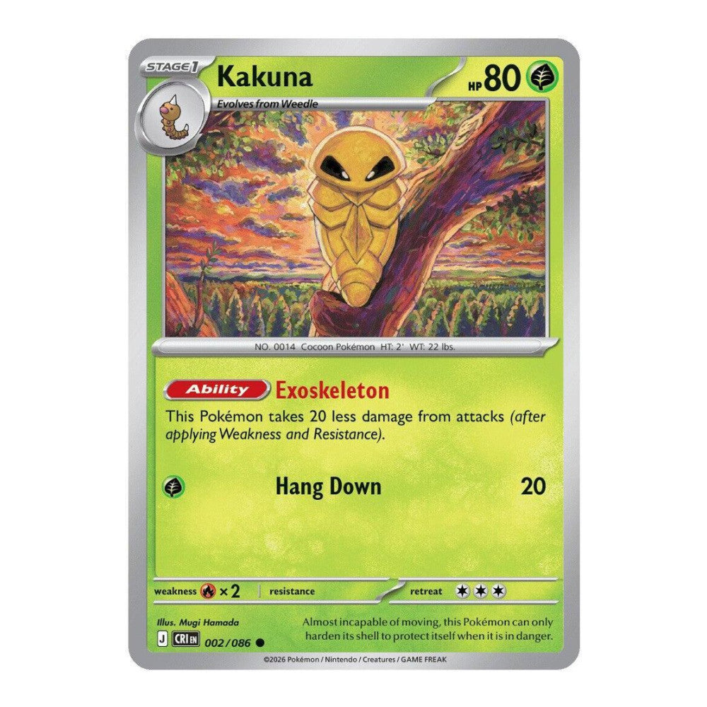 ME04: Chaos Rising (CRI) - Kakuna (#002/086) (Near Mint)