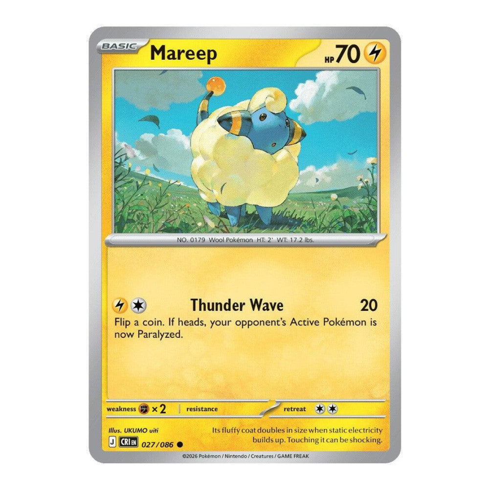 ME04: Chaos Rising (CRI) - Mareep (#027/086) (Near Mint)