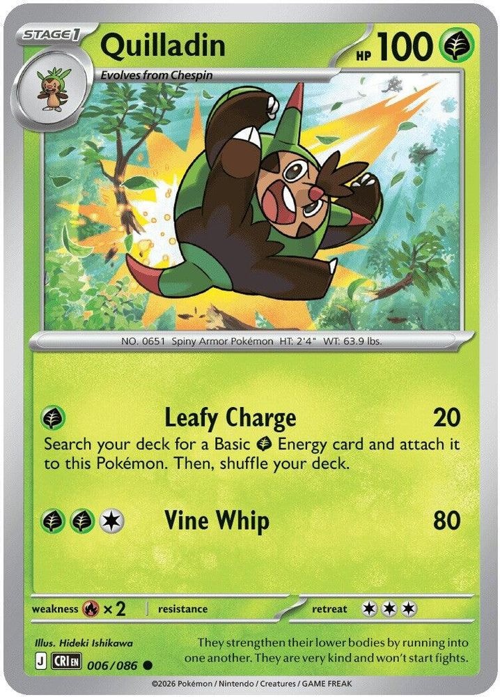 ME04: Chaos Rising (CRI) - Quilladin (#006/086, Common) ()