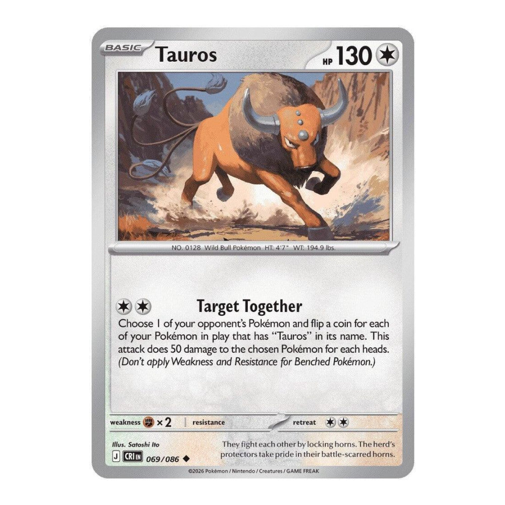 ME04: Chaos Rising (CRI) - Tauros 069 086 (#069/086) (Near Mint)