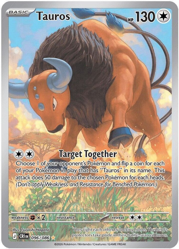 ME04: Chaos Rising (CRI) - Tauros - 096/086 (#096/086, Illustration Rare) ()