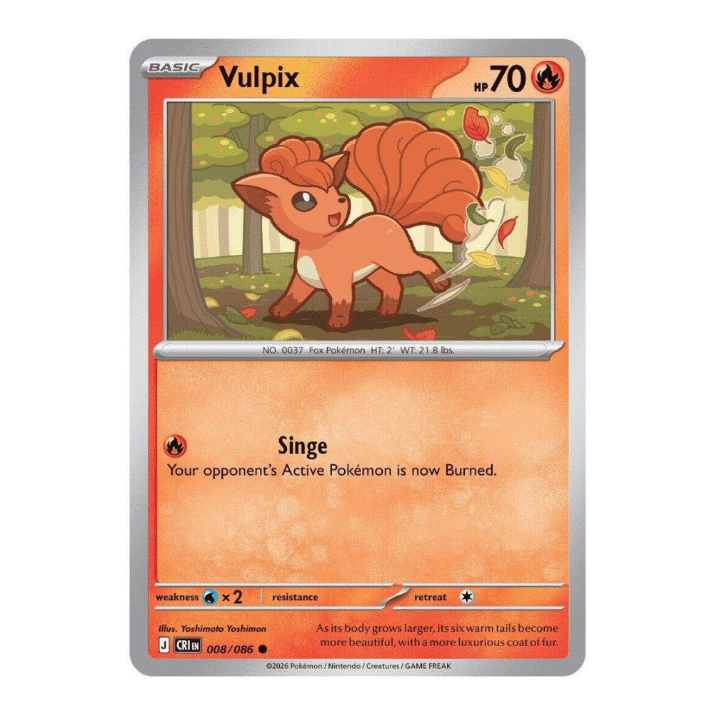 ME04: Chaos Rising (CRI) - Vulpix (#008/086) (Near Mint)