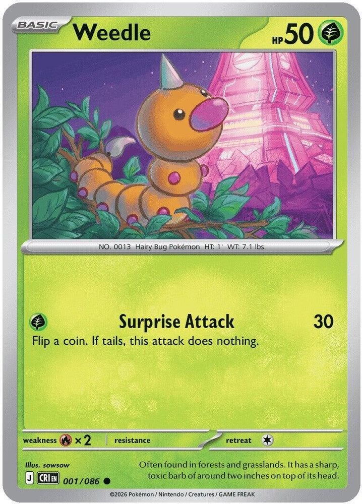 ME04: Chaos Rising (CRI) - Weedle (#001/086, Common) ()
