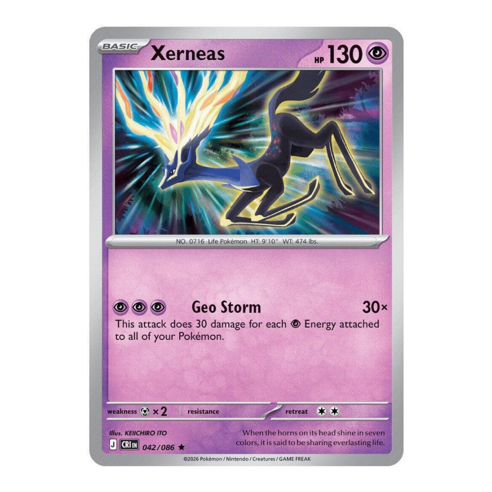ME04: Chaos Rising (CRI) - Xerneas 042 086 (#042/086) (Near Mint)