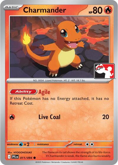 Prize Pack Series Cards () - Charmander - 011/094 (#011/094, Common) ()