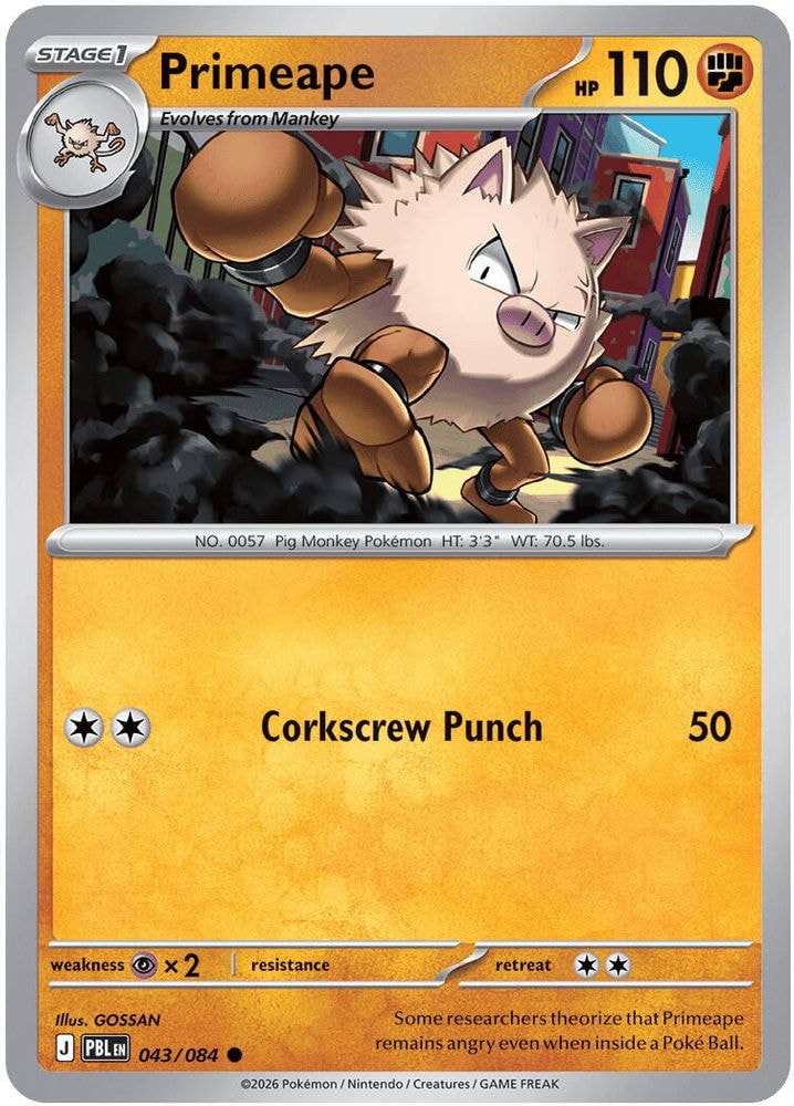 ME05: Pitch Black (PBL) - Primeape (#043/084, Common)
