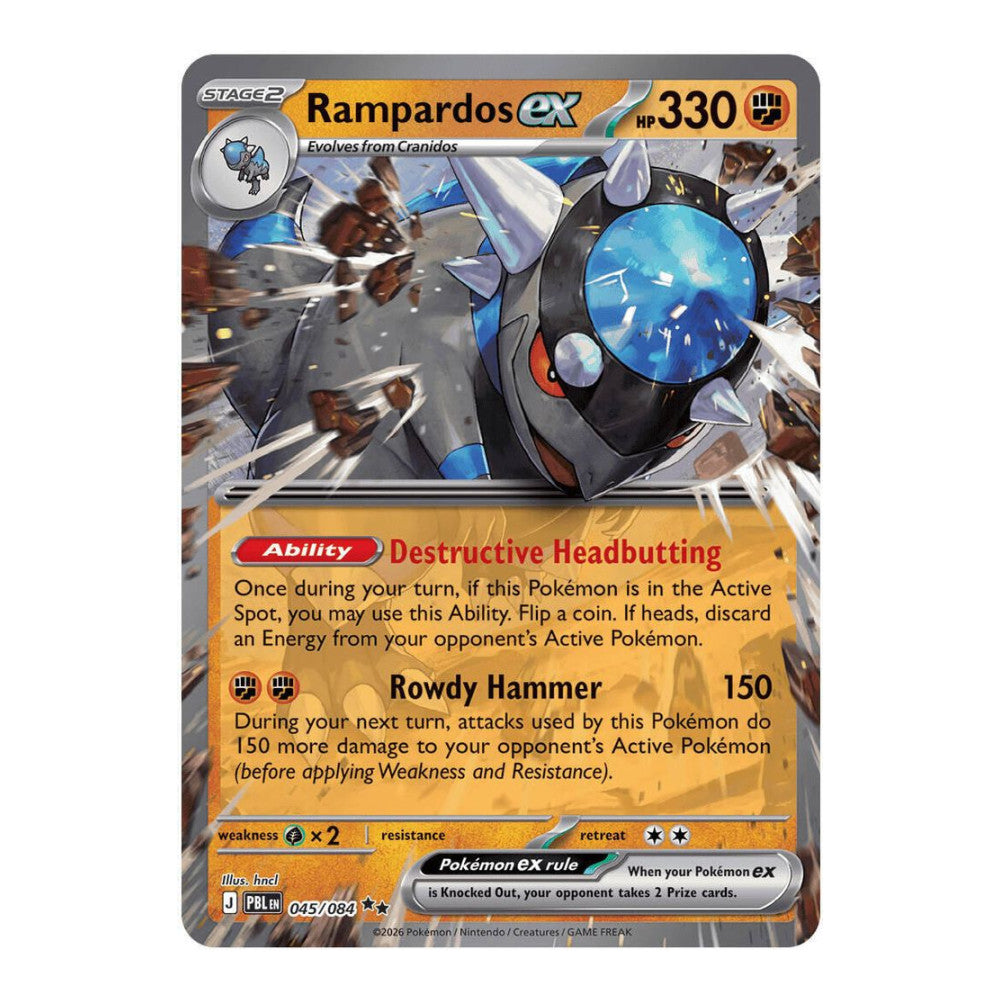 ME05: Pitch Black (PBL) - Rampardos ex - 045/084 (#045/084) (Near Mint)