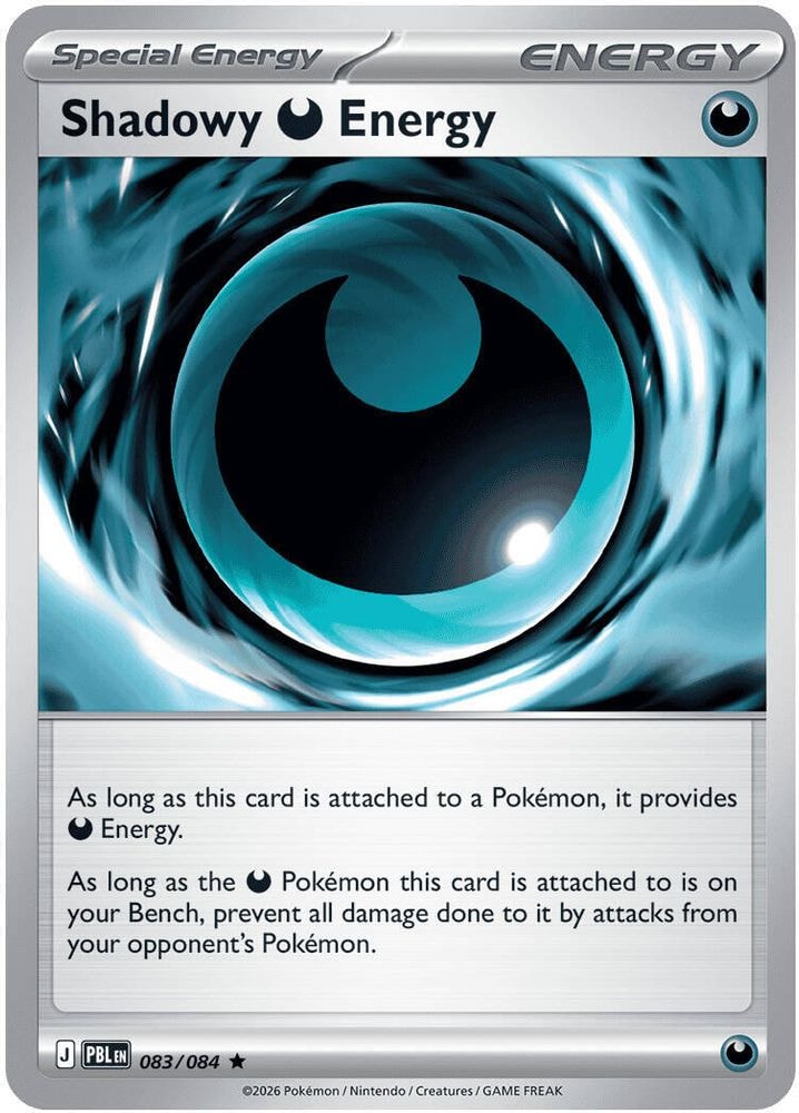 ME05: Pitch Black (PBL) - Shadowy Darkness Energy (#083/084, Rare)