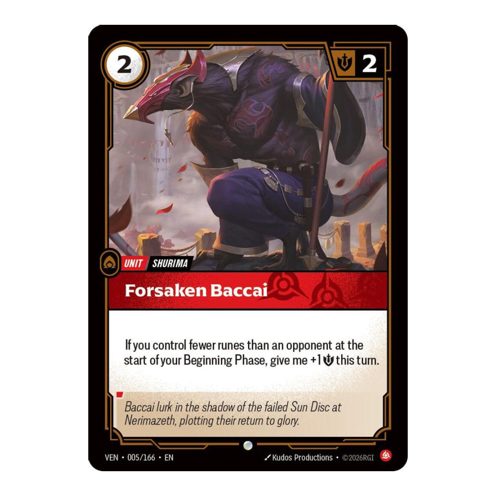 Vendetta (VEN) - Forsaken Baccai (#005/166) (Near Mint)