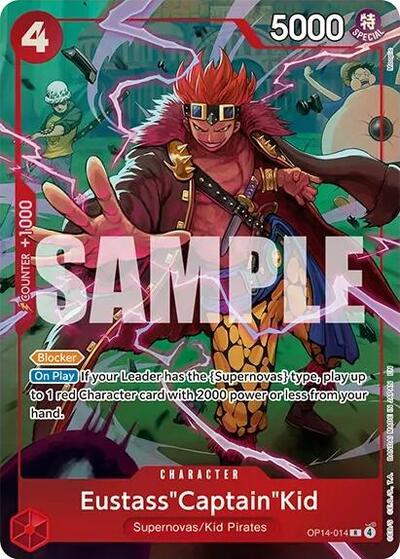 One Piece Promotion Cards (OP-PR) - Eustass"Captain"Kid (One Piece Card Game Illustration Box Vol. 8) (#OP14-014, Rare) ()