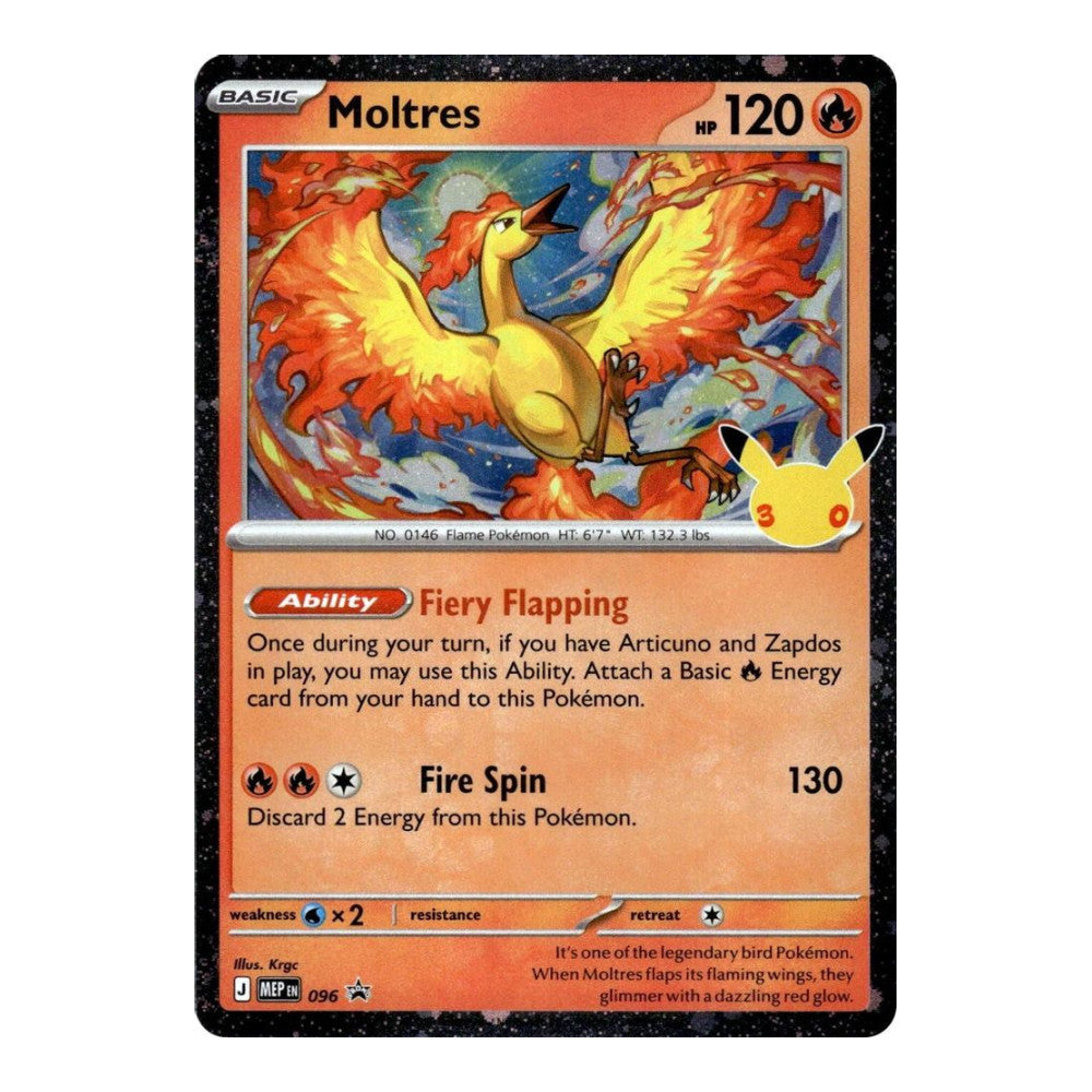 ME: Mega Evolution Promo (MEP) - Moltres - 096 (30th Celebration) (#096) (Near Mint)