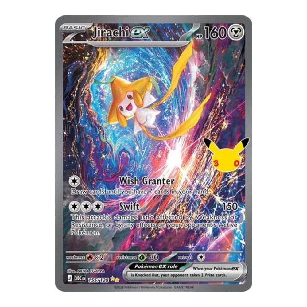 ME: 30th Celebration (30C) - Jirachi ex 155 128 (#155/128) (Near Mint)