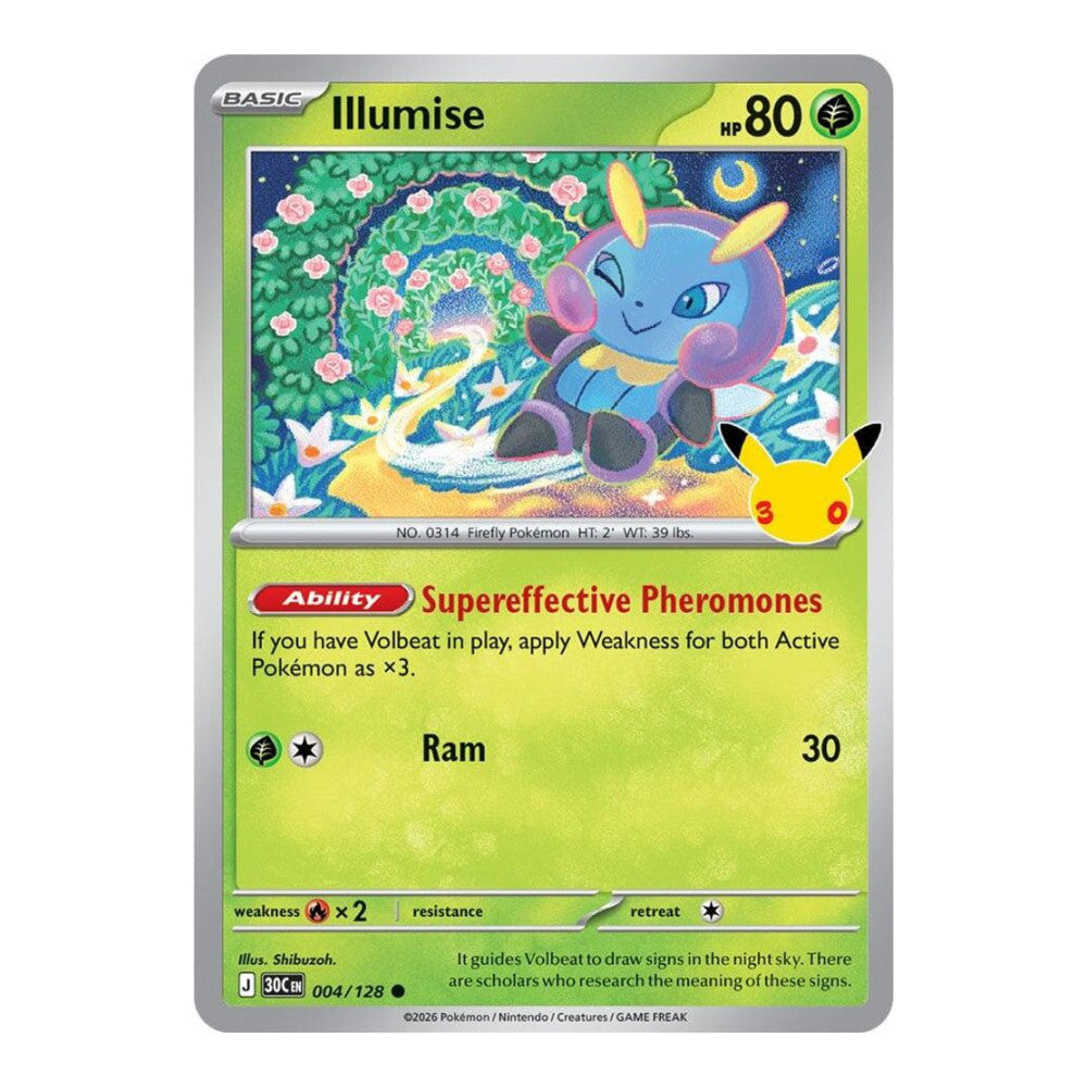 ME: 30th Celebration (30C) - Illumise (#004/128) (Near Mint)