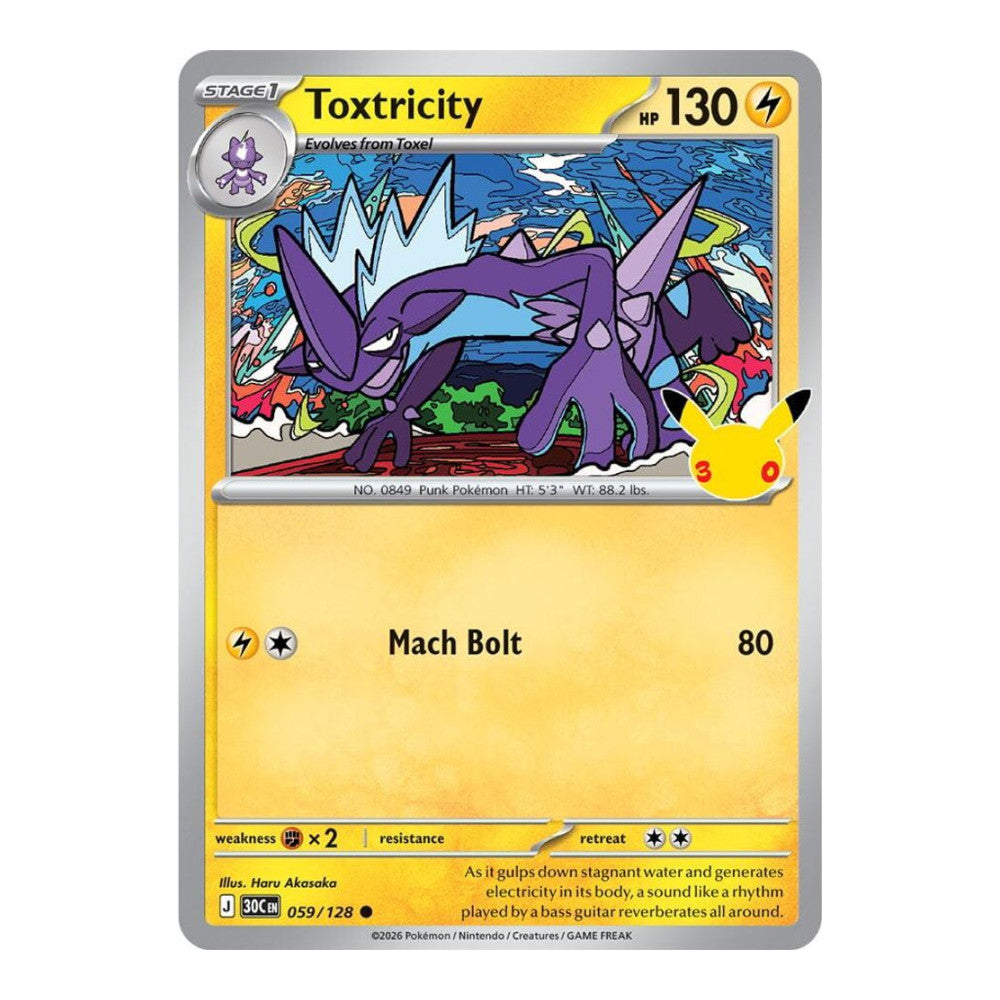 ME: 30th Celebration (30C) - Toxtricity - 059/128 (#059/128) (Near Mint)