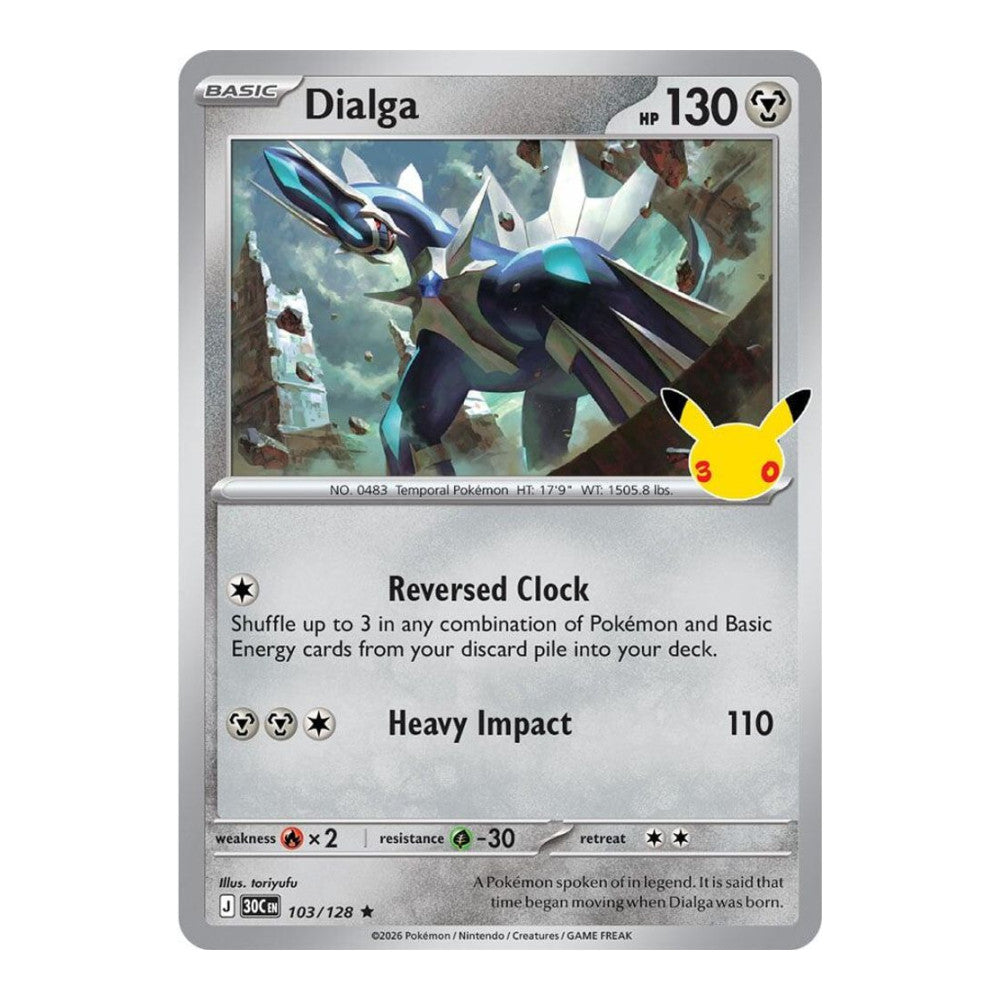 ME: 30th Celebration (30C) - Dialga (#103/128) (Near Mint)