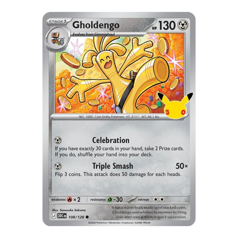 ME: 30th Celebration (30C) - Gholdengo - 108/128 (#108/128) (Near Mint)