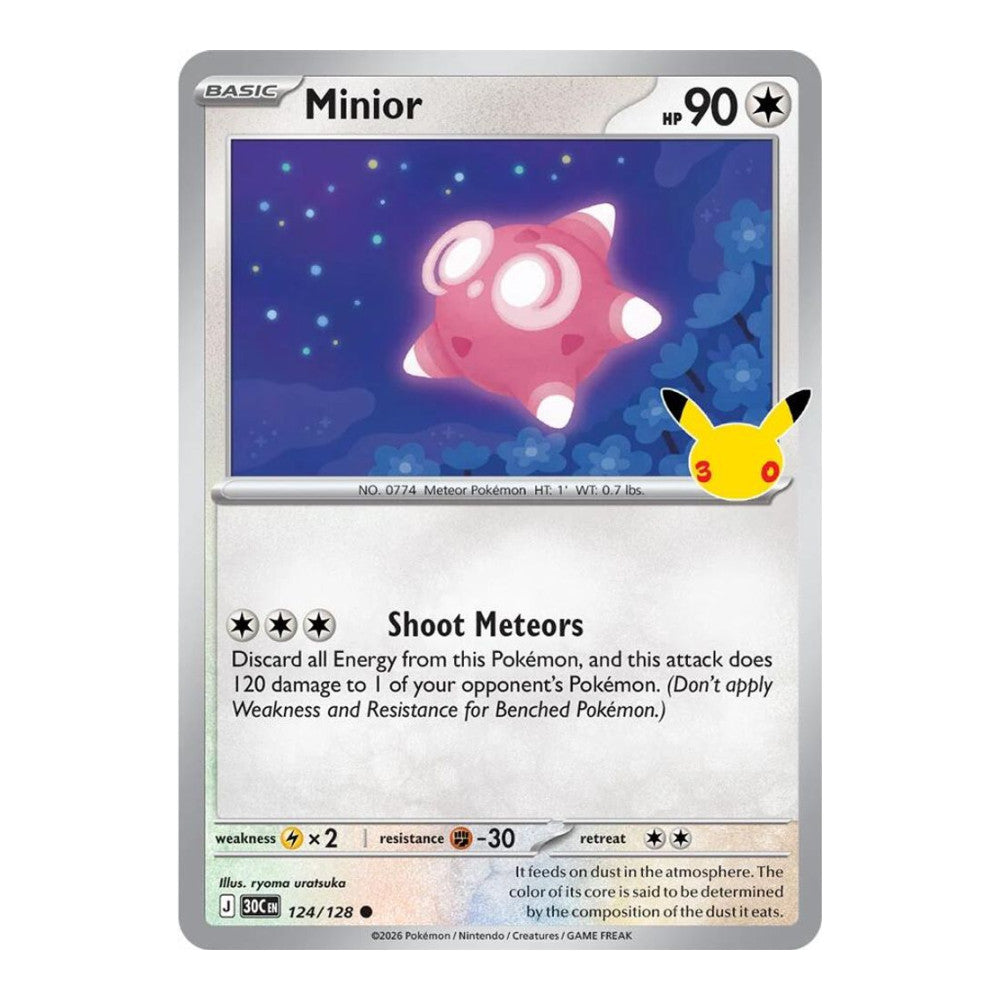 ME: 30th Celebration (30C) - Minior (#124/128) (Near Mint)