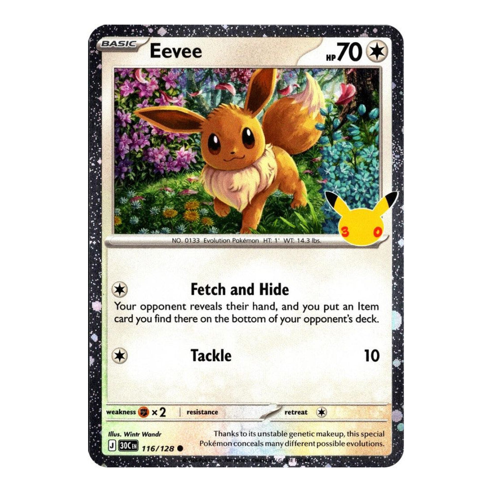 Blister Exclusives (BLE) - Eevee - 116/128 (30th Celebration) (#116/128) (Near Mint)