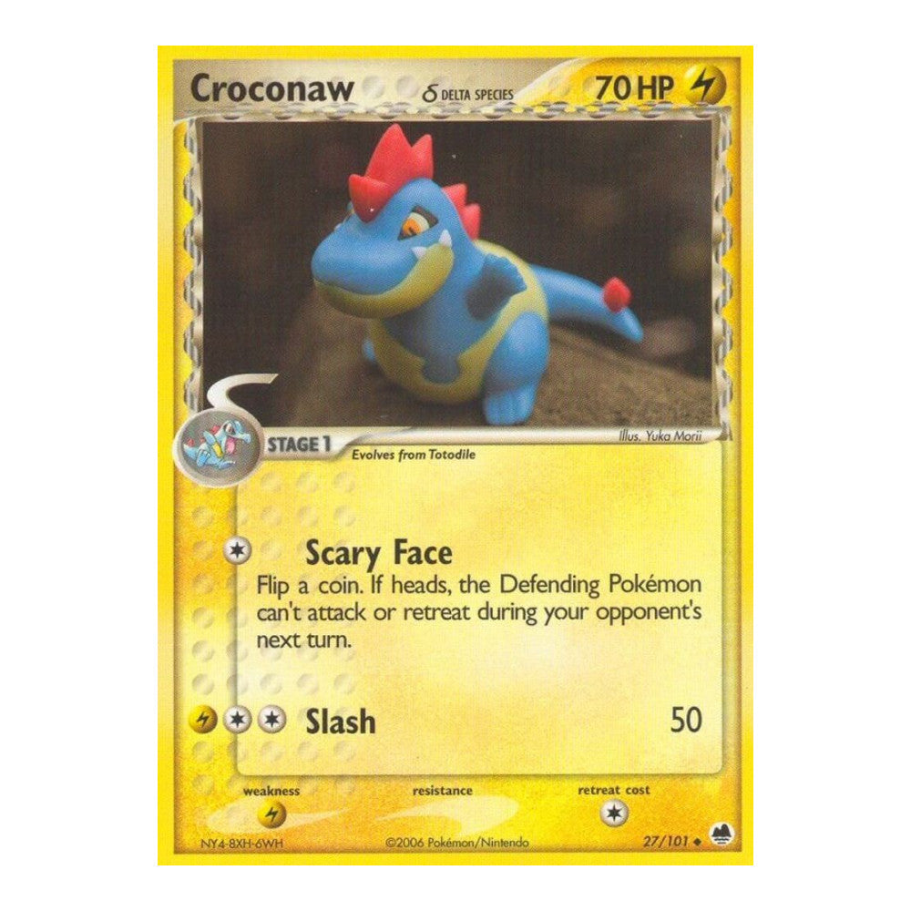 EX Dragon Frontiers (DF) - Croconaw Delta Species (#27/101) (Near Mint)