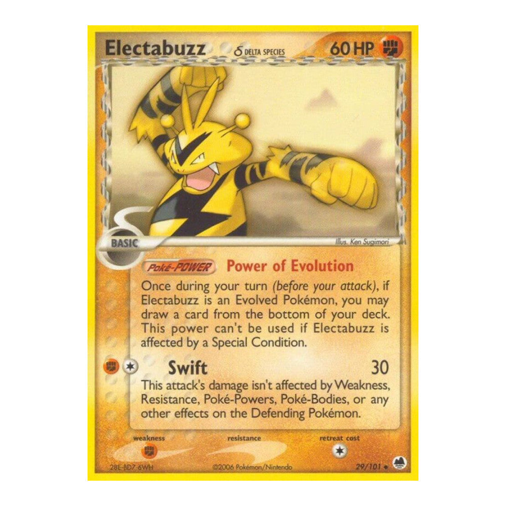 EX Dragon Frontiers (DF) - Electabuzz Delta Species (#29/101) (Near Mint)
