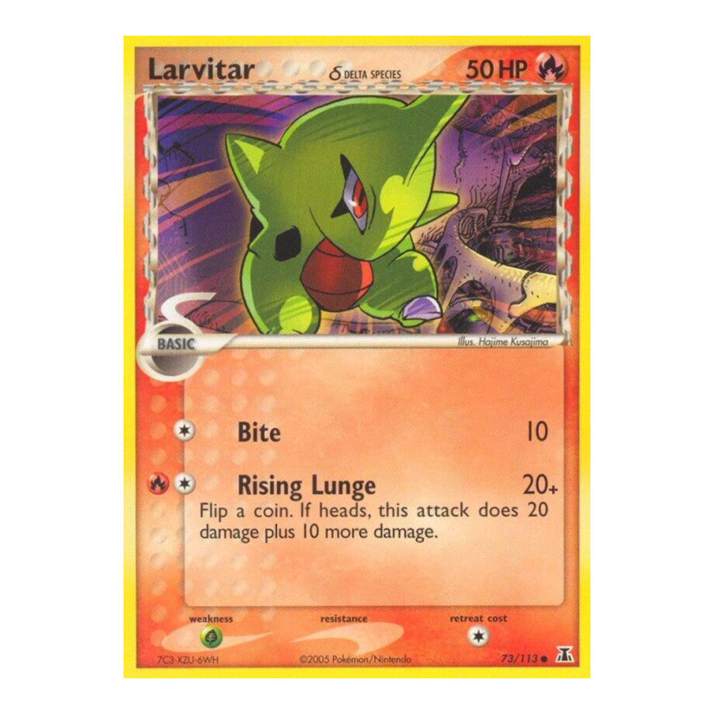 EX Delta Species (DS) - Larvitar Delta Species (#73/113) (Near Mint)