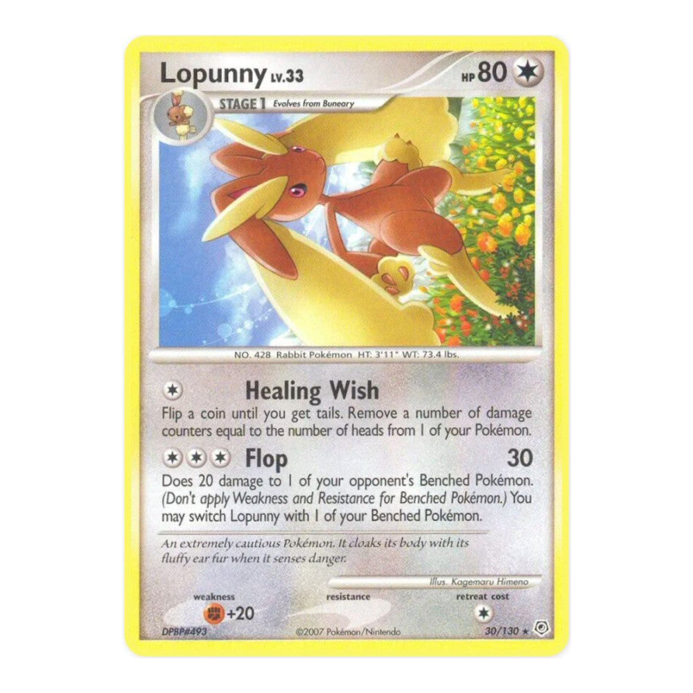 Diamond and Pearl (DP) - Lopunny (#30/130) (Near Mint)