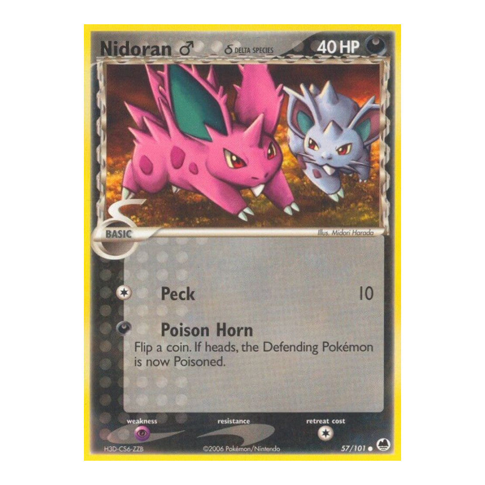 EX Dragon Frontiers (DF) - Nidoran M Delta Species (#57/101) (Near Mint)