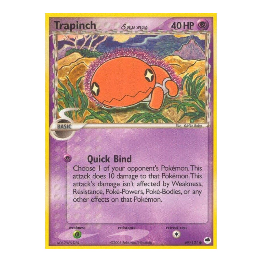 EX Dragon Frontiers (DF) - Trapinch 069 101 Delta Species (#69/101) (Near Mint)