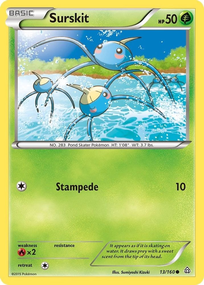 XY - Primal Clash (PRC) - Surskit (#13/160, Common) ()