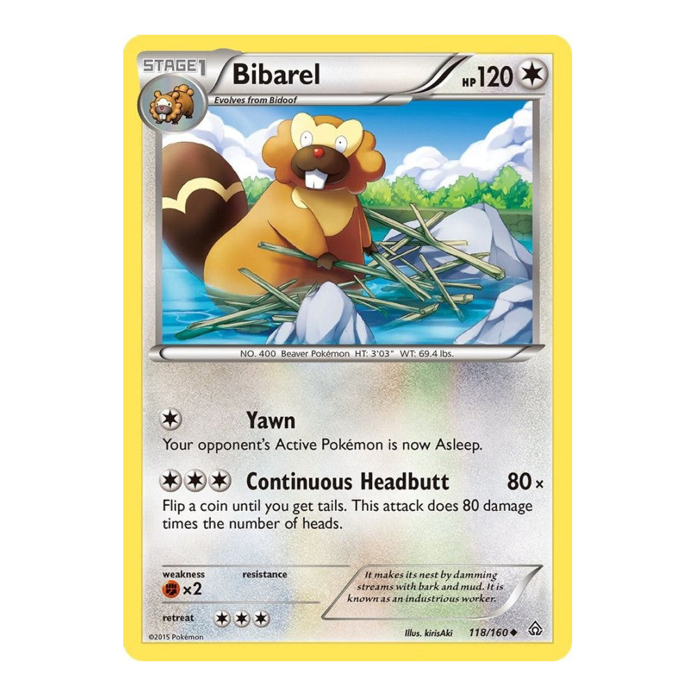 XY - Primal Clash (PRC) - Bibarel (#118/160) (Near Mint)