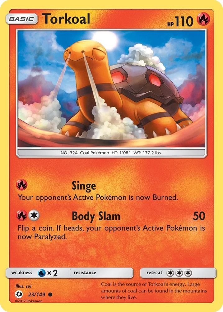 SM Base Set (SM01) - Torkoal (#23/149, Common)