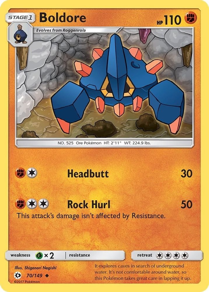 SM Base Set (SM01) - Boldore (#70/149, Uncommon)