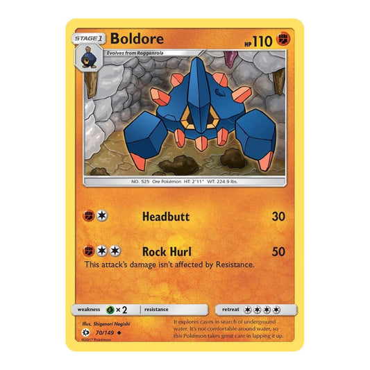 SM Base Set (SM01) - Boldore (#70/149) (Near Mint)
