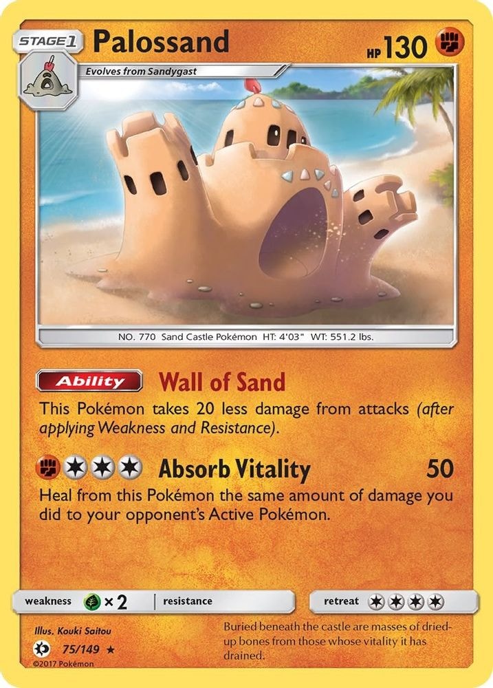 SM Base Set (SM01) - Palossand (#75/149, Rare)