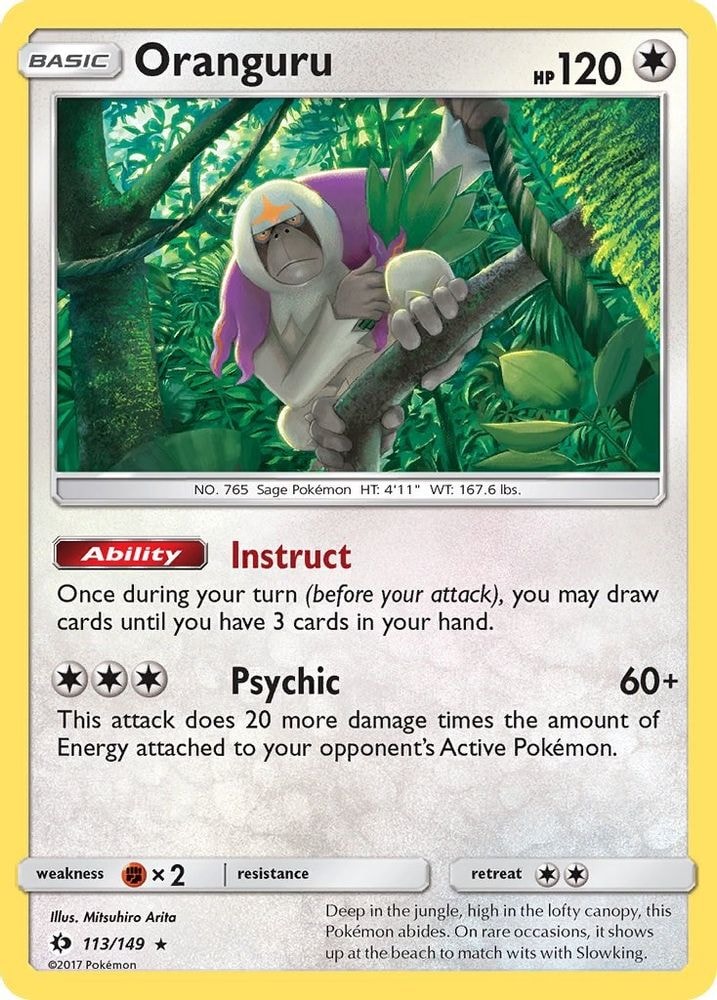 SM Base Set (SM01) - Oranguru (#113/149, Holo Rare)