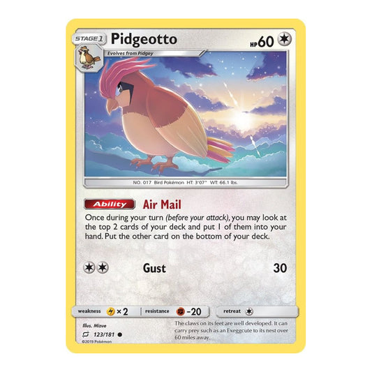 SM - Team Up (SM9) - Pidgeotto (#123/181) (Near Mint)