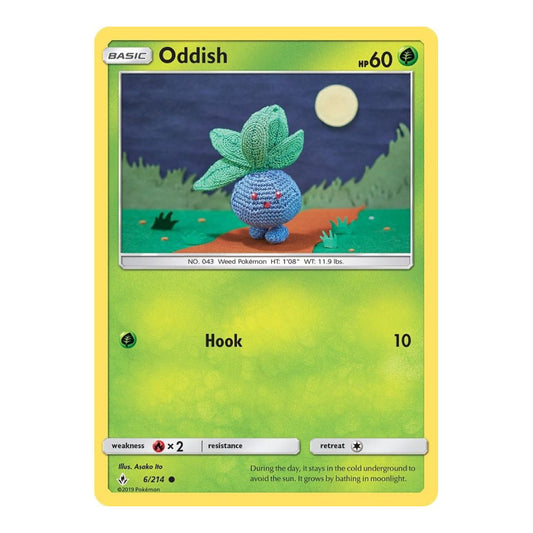 SM - Unbroken Bonds (SM10) - Oddish 6 (#6/214) (Near Mint)