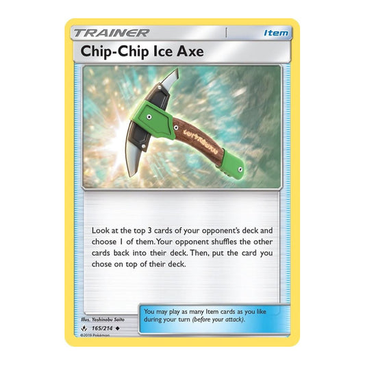 SM - Unbroken Bonds (SM10) - Chip Chip Ice Axe (#165/214) (Near Mint)
