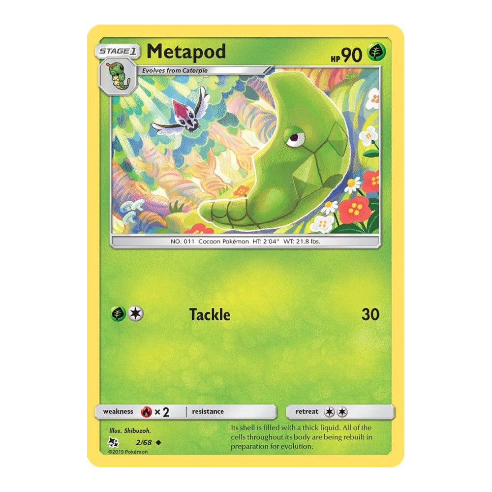 Hidden Fates (HIF) - Metapod (#2/68) (Near Mint)