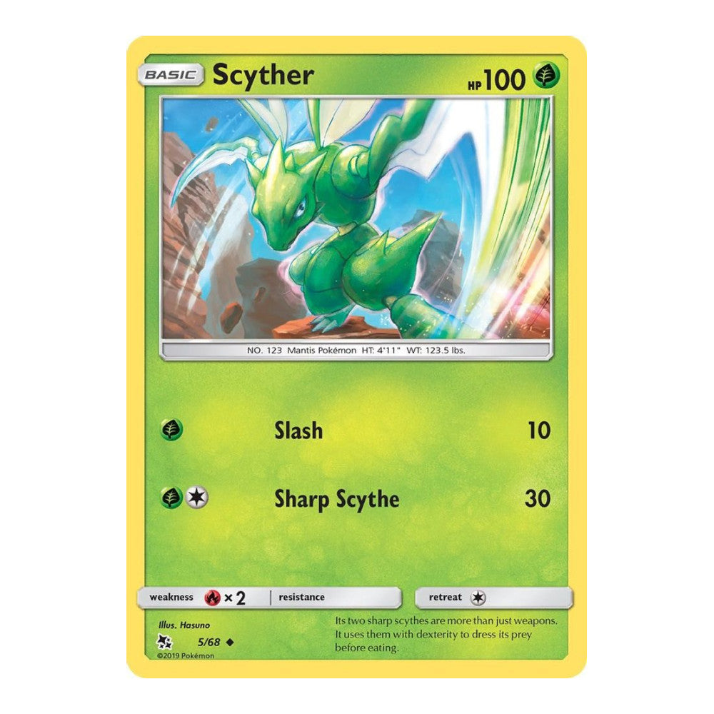 Hidden Fates (HIF) - Scyther (#5/68) (Near Mint)