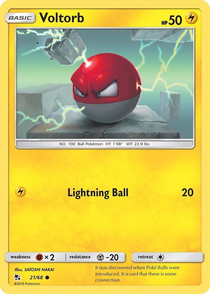 Hidden Fates (HIF) - Voltorb (#21/68, Common) ()