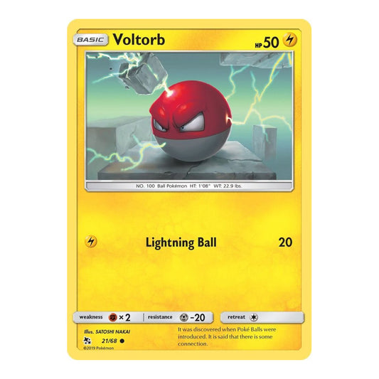Hidden Fates (HIF) - Voltorb (#21/68) (Near Mint)