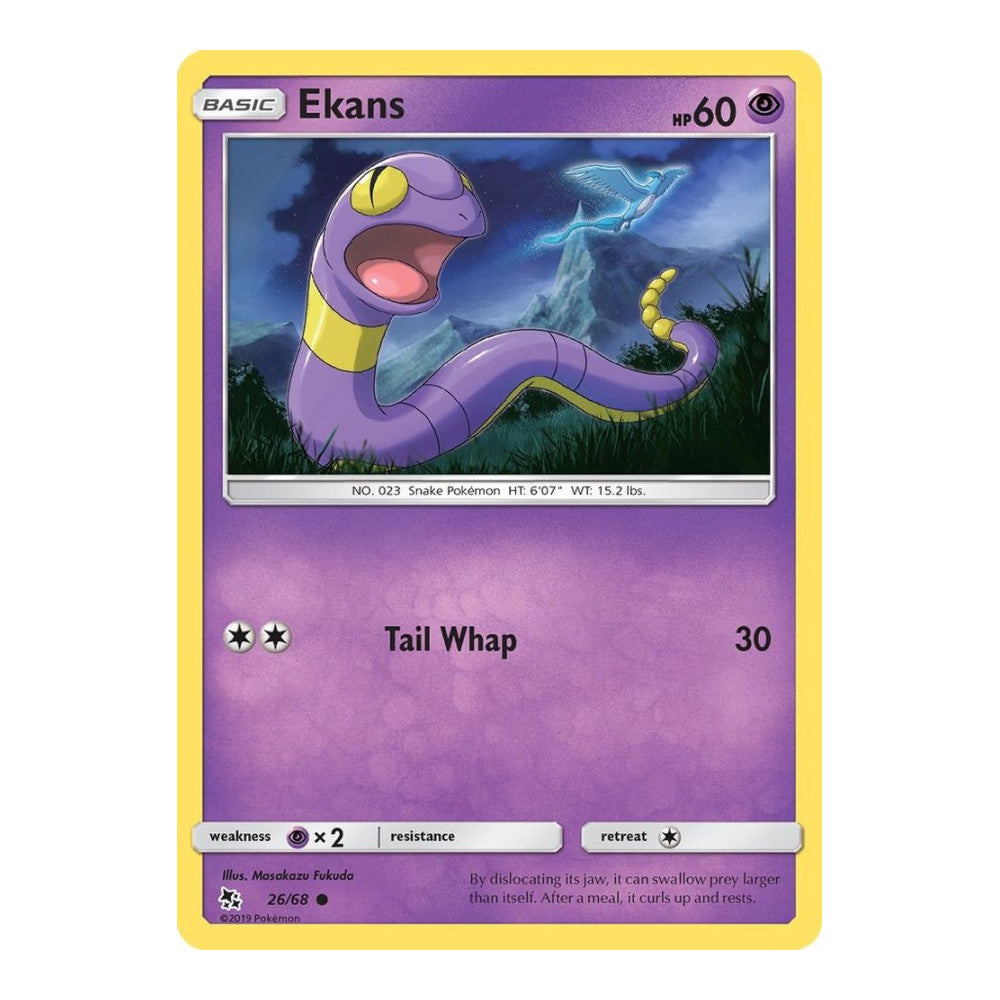 Hidden Fates (HIF) - Ekans (26) (#26/68) (Near Mint)