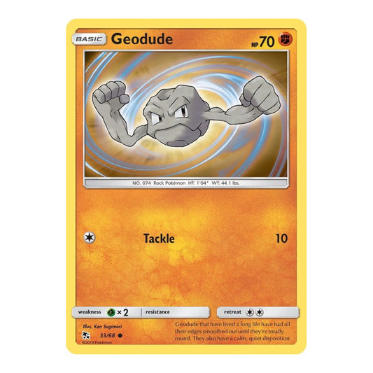 Hidden Fates (HIF) - Geodude (#33/68) (Near Mint)