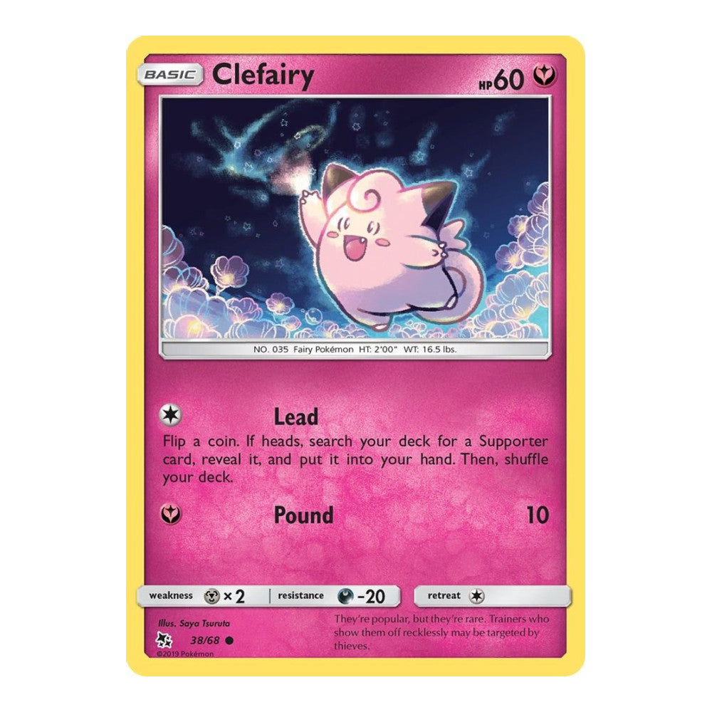 Hidden Fates (HIF) - Clefairy (38) (#38/68) (Near Mint)