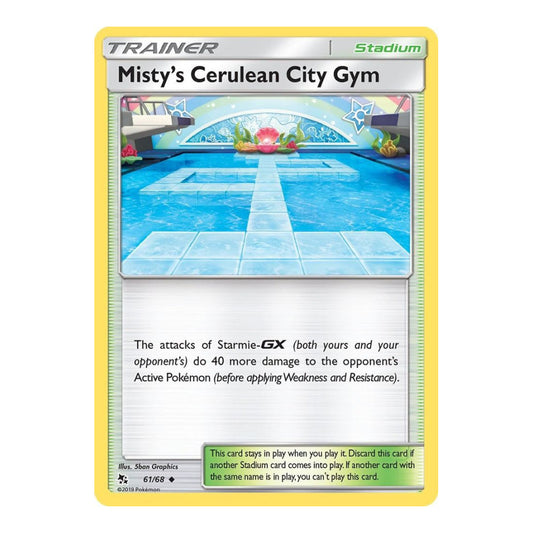 Hidden Fates (HIF) - Misty's Cerulean City Gym (#61/68) (Near Mint)