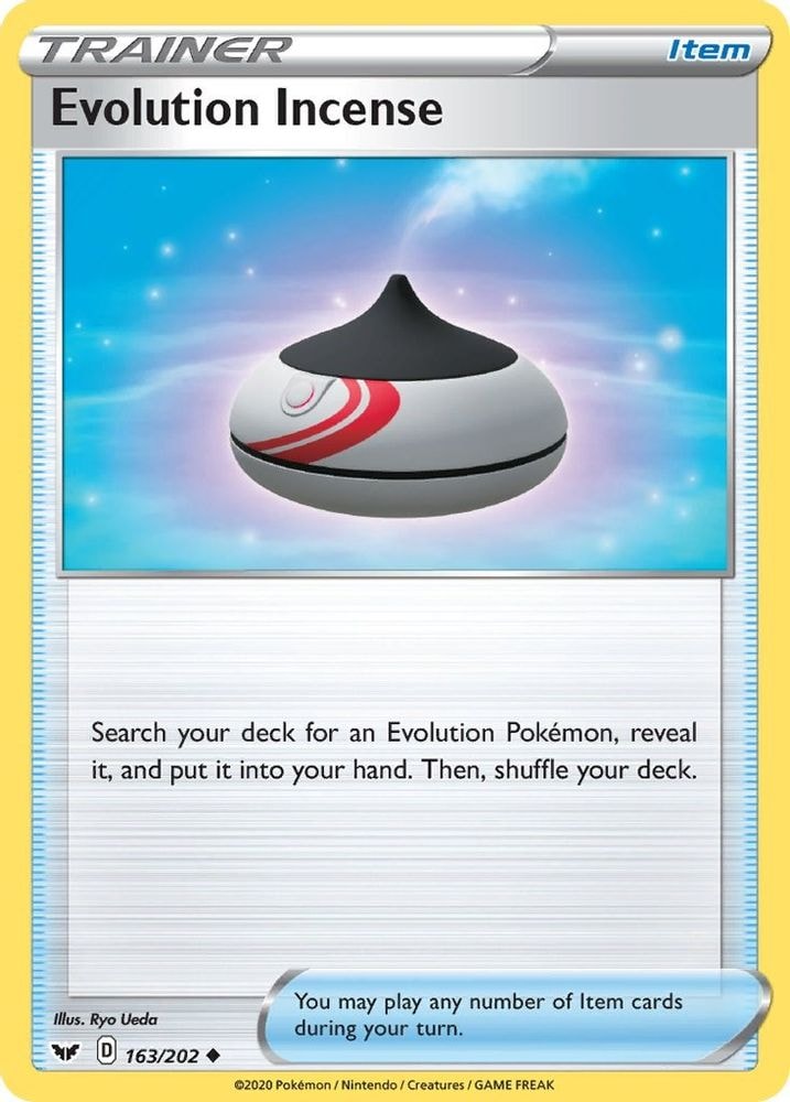 SWSH01: Sword & Shield Base Set (SWSH01) - Evolution Incense (#163/202, Uncommon) ()